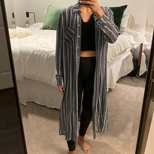 ⚜️Mustard Seed Maxi longsleeve dress coverup size small